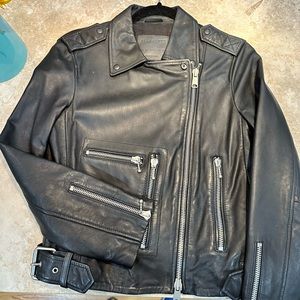 ALL SAINTS LEATHER JACKET FOR WOMEN. Size 10 US / size 6 UK. BRAND NEW.